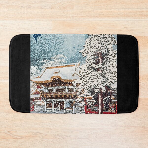 Item preview, Yomeimon Gate at Nikko in Snow - Hiroaki Takahashi Vintage Print designed and sold by Open Canvas.