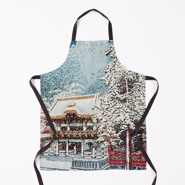 Item preview, Yomeimon Gate at Nikko in Snow - Hiroaki Takahashi Vintage Print designed and sold by Open Canvas.