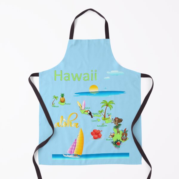 Item preview, Vintage Hawaii Aloha Paradise - Tropical Island Map Art designed and sold by mashmosh.