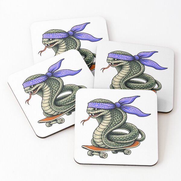 Item preview, Skate Ninja Snake – Cool Street Art Reptile Illustration designed and sold by Senkov.
