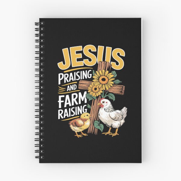 Item preview, Jesus Praising and Farm Raising Chicken Farmer Christian 8  designed and sold by MarryIsMonth.