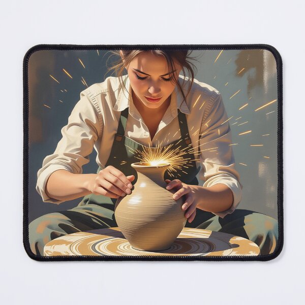 Item preview, A potter's creative magic transforming a lump of clay designed and sold by Ponted.