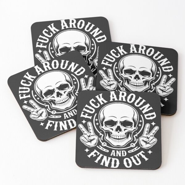 Item preview, F ck Around And Find Out Skeleton Hand Skull designed and sold by Rackaam.