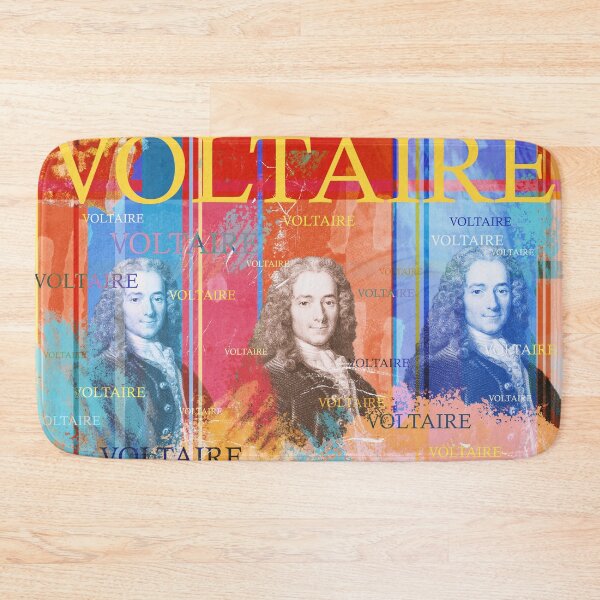 Item preview, Voltaire Portrait – Aesthetic Pop Art Philosophy Collage designed and sold by Mauswohn.
