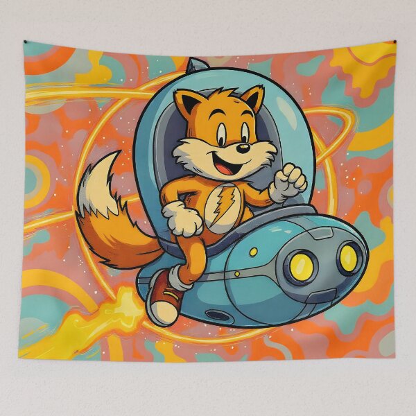 Item preview, Cosmic Fox Astronaut Space Voyage designed and sold by IslandIncident.