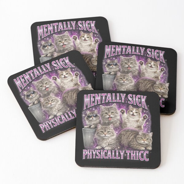 Item preview, mentally sick physically thick designed and sold by itswallcraft.