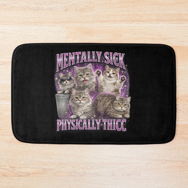 Item preview, mentally sick physically thick designed and sold by itswallcraft.
