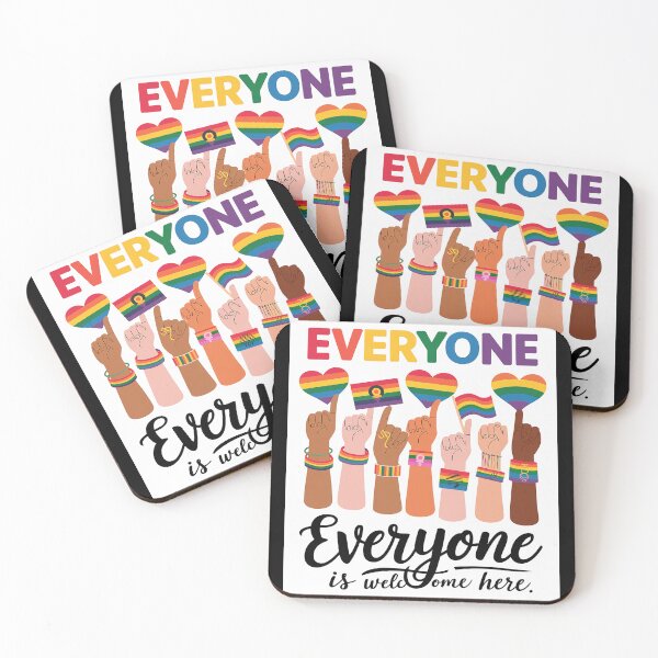Item preview, Everyone Is Welcome Here Rainbow designed and sold by FadeOfThrone.