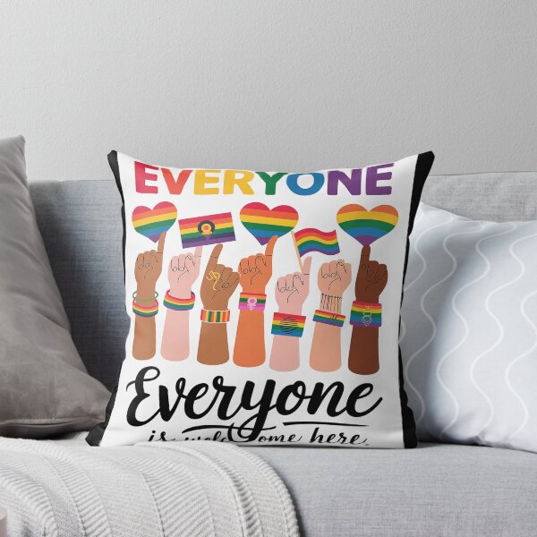 Item preview, Everyone Is Welcome Here Rainbow designed and sold by FadeOfThrone.