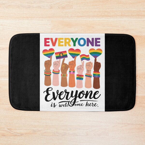 Item preview, Everyone Is Welcome Here Rainbow designed and sold by FadeOfThrone.