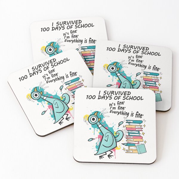 Item preview, I Survived 100 Days Of School Its Fine 100th Day Pigeon Bird I Survived 100 Days Of School designed and sold by Vinsinv.