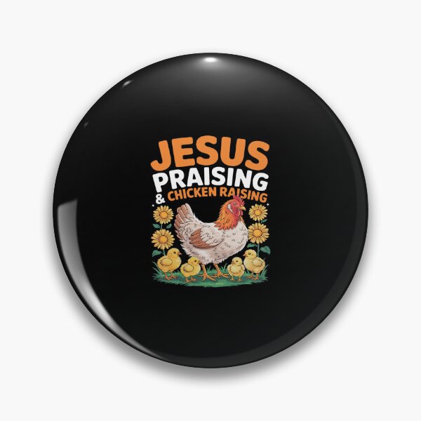 Item preview, Jesus Praising Chicken Raising Church Faith Farm Lover Girls  designed and sold by SyntaxClaw.