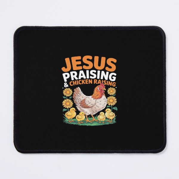 Item preview, Jesus Praising Chicken Raising Church Faith Farm Lover Girls  designed and sold by SyntaxClaw.