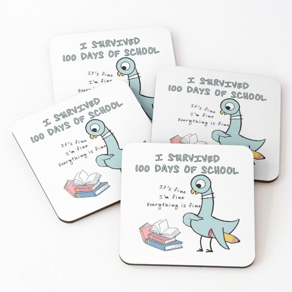 Item preview, The Pigeon Survived 100 Days of School Mo Willems Pigeon Classroom Humor 100 Days of School designed and sold by Vinsinv.