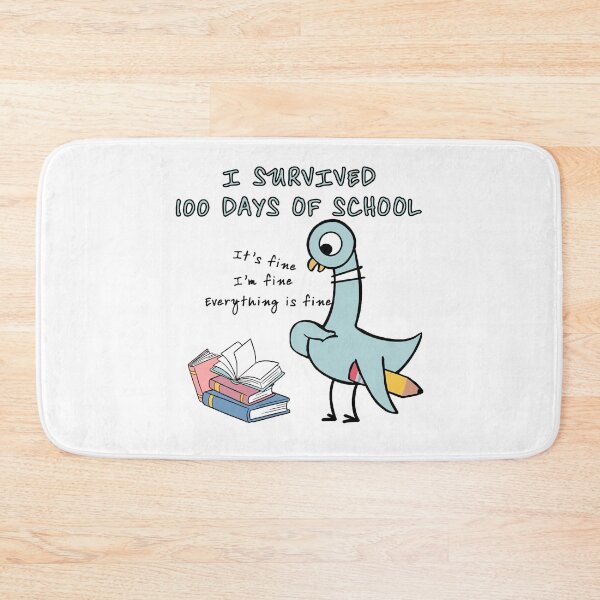 Item preview, The Pigeon Survived 100 Days of School Mo Willems Pigeon Classroom Humor 100 Days of School designed and sold by Vinsinv.