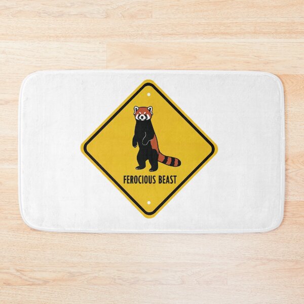 Item preview, Warning Ferocious Beast - Red Panda Sign designed and sold by Petzzz.