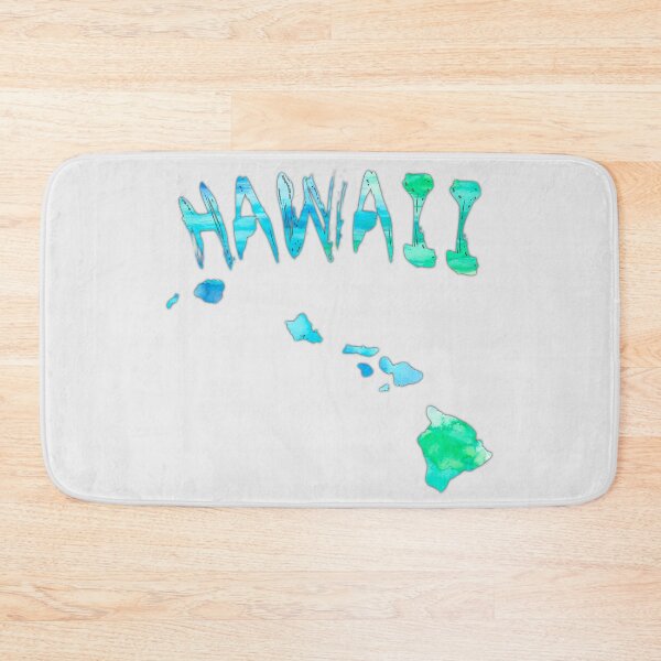 Item preview, Tropical Watercolor Hawaii Islands Map - Aloha Vibes Design designed and sold by mashmosh.