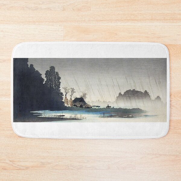 Item preview, Sudden Rain on the Riverbank - Hiroaki Takahashi Vintage Print designed and sold by Open Canvas.