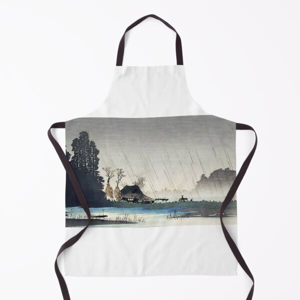 Item preview, Sudden Rain on the Riverbank - Hiroaki Takahashi Vintage Print designed and sold by Open Canvas.