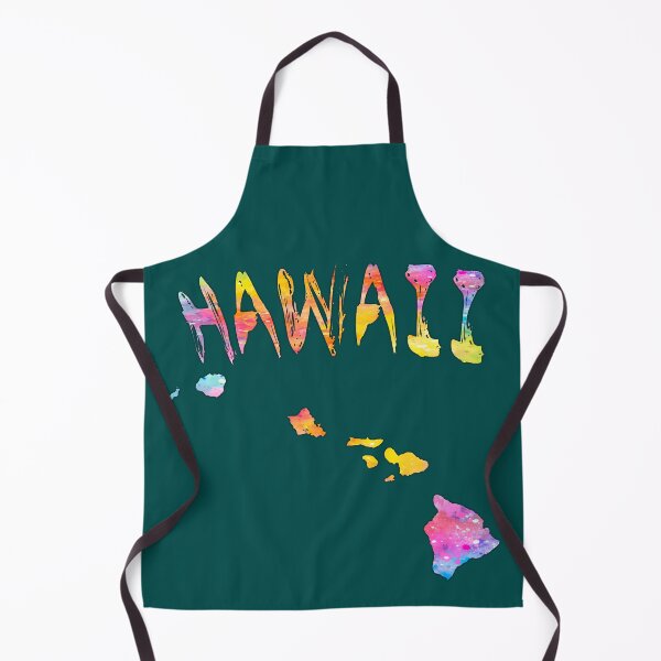 Item preview, Vibrant Watercolor Hawaii Map Art - Colorful Tropical Islands designed and sold by mashmosh.