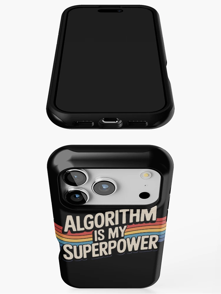Thumbnail 3 of 4, iPhone Case, Algorithm is My Superpower Algorithm designed and sold by SignaturalGen.