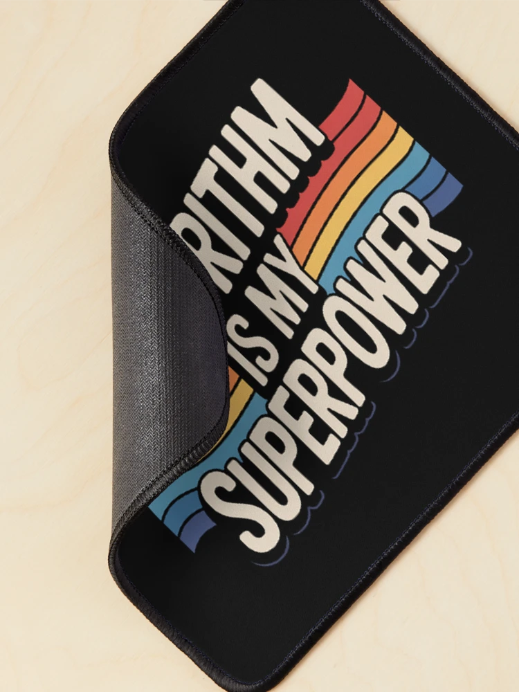 Thumbnail 2 of 5, Mouse Pad, Algorithm is My Superpower Algorithm designed and sold by SignaturalGen.