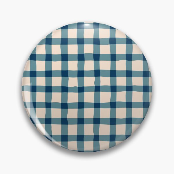 Item preview, Blue organic gingham  designed and sold by mirimo.