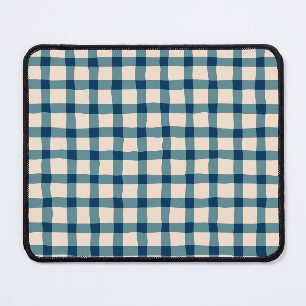 Item preview, Blue organic gingham  designed and sold by mirimo.
