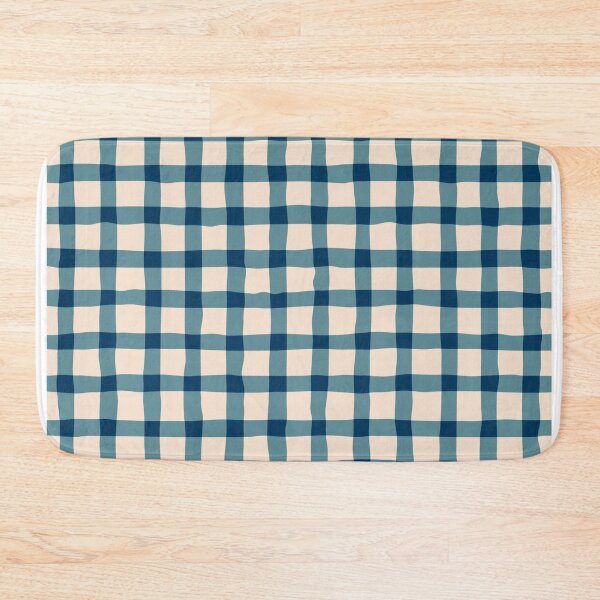 Item preview, Blue organic gingham  designed and sold by mirimo.