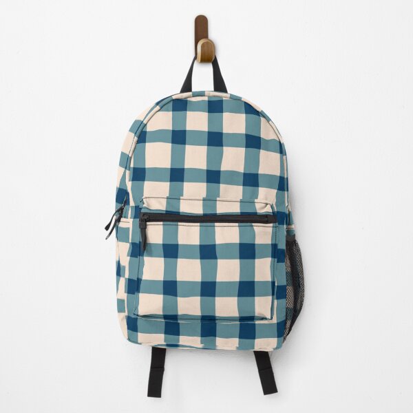 Item preview, Blue organic gingham  designed and sold by mirimo.