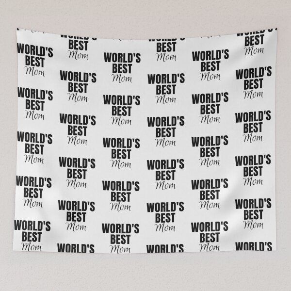 Item preview, World’s Best Mom – Minimalist Motherhood Quote Typography Design designed and sold by astersgraphics.