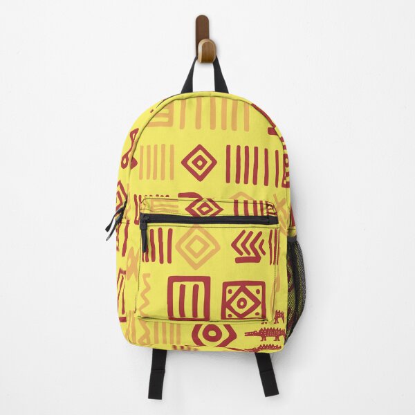 Item preview, Authentic Bogolan Pattern - Yellow Tribal Art designed and sold by Wolagno.