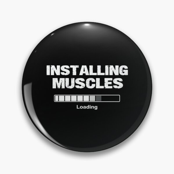 Item preview, Installing Muscles Funny Gym Loading Bar Design – Workout Motivation for Fitness Lovers & Lifters designed and sold by Bright Nest Studio.
