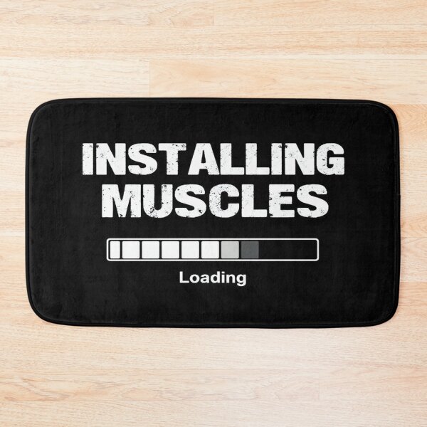 Item preview, Installing Muscles Funny Gym Loading Bar Design – Workout Motivation for Fitness Lovers & Lifters designed and sold by Bright Nest Studio.