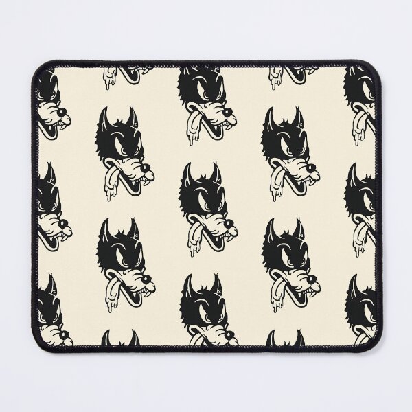 Item preview, Vintage big bad wolf hot rod icon - black print designed and sold by retropetrol.