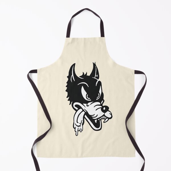 Item preview, Vintage big bad wolf hot rod icon - black print designed and sold by retropetrol.