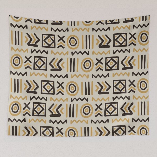 Item preview, Authentic Bogolan Pattern - Tribal Art of Mali designed and sold by Wolagno.