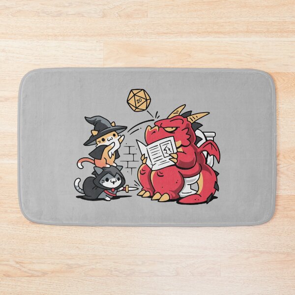 Item preview, Toilet Dice Roll – Cats vs Dragon designed and sold by Snouleaf.