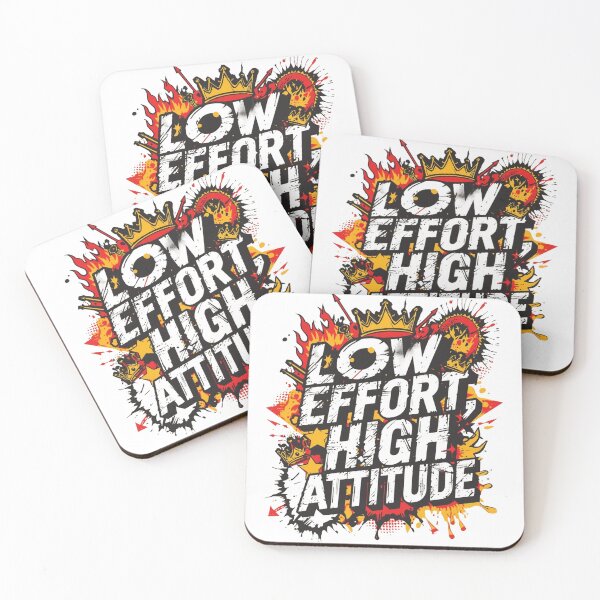 Item preview, Low Effort High Attitude Quote – Bold Streetwear Typography Graphic Design designed and sold by ULTIMATE CREATIONS.