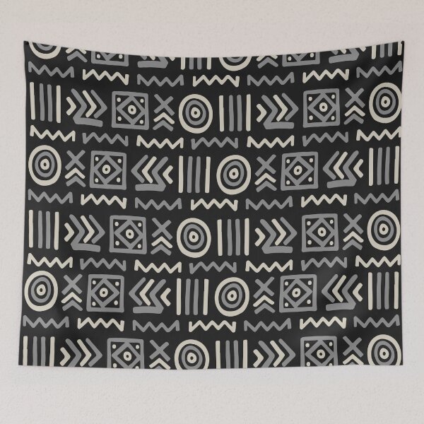 Item preview, Authentic Bogolan Pattern - Tribal Art of Mali designed and sold by Wolagno.