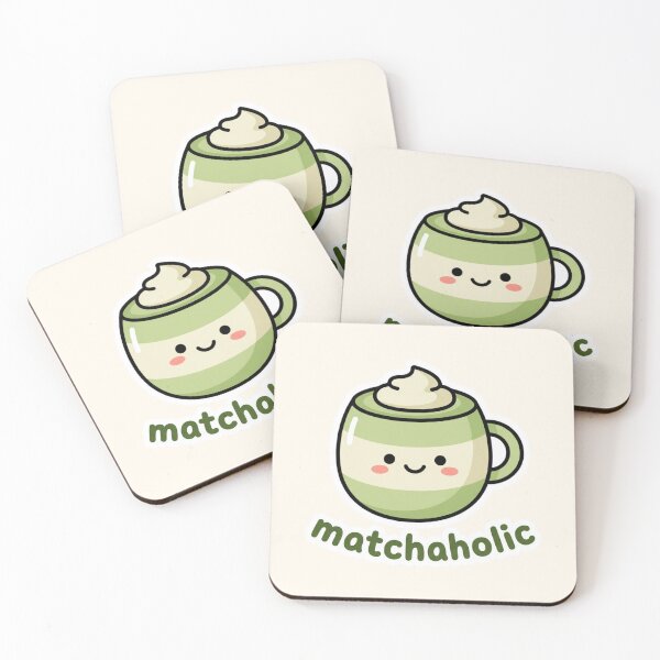 Item preview, Matchaholic Cute Matcha Lover Illustration | Kawaii Green Tea Aesthetic Art designed and sold by MuseAI.