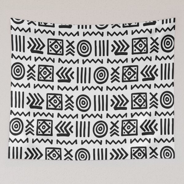 Item preview, Authentic Bogolan Pattern - Tribal Art of Mali designed and sold by Wolagno.