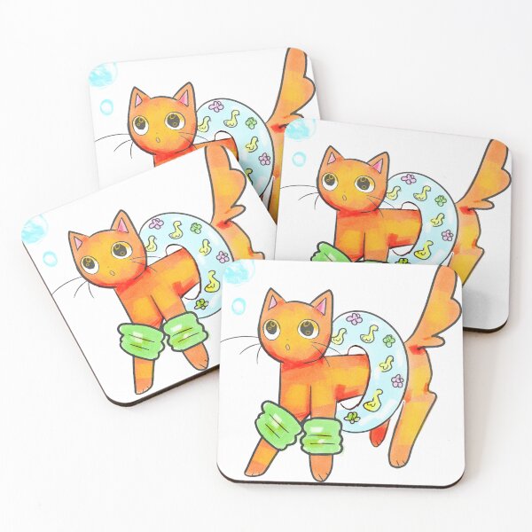 Item preview, Floatie Cat designed and sold by nimsyart.