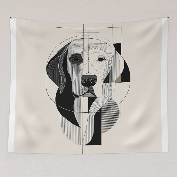 Item preview, Minimalist labrador retriever Portrait designed and sold by lautir.