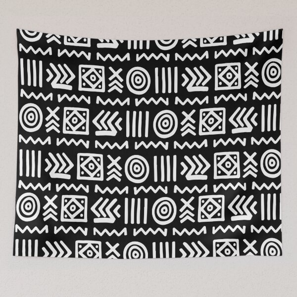 Item preview, Authentic Bogolan Pattern - Tribal Art of Mali designed and sold by Wolagno.