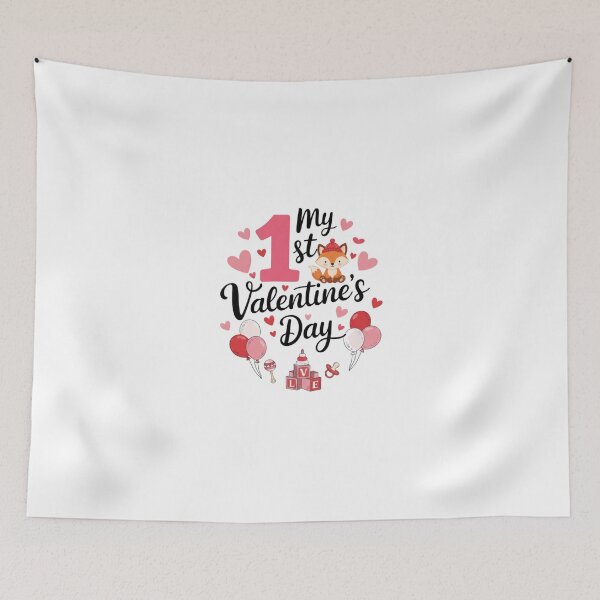 Item preview, My First Valentine – Cute First Valentine’s Day Design designed and sold by Meryem Mamouni.
