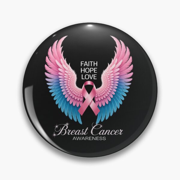 Item preview, Faith Hope Love Wings Breast Cancer Awareness designed and sold by tkhrbika.