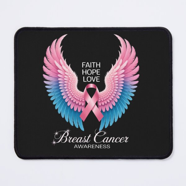 Item preview, Faith Hope Love Wings Breast Cancer Awareness designed and sold by tkhrbika.