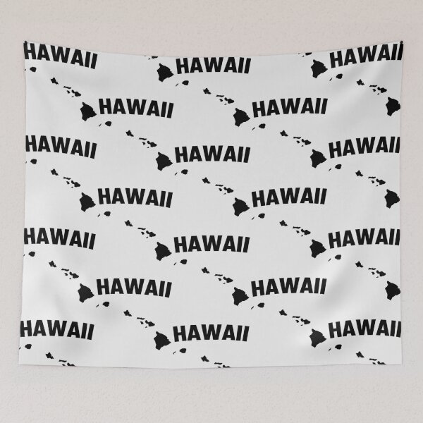 Item preview, Hawaii Islands Silhouette - Minimalist Arch Text Design designed and sold by mashmosh.