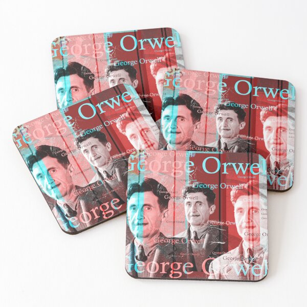 Item preview,  Essayist and journalist George Orwell is world famous and is considered one of the most important writers of English literature.
The design by Mallybeau Mauswohn shows an aesthetic collage
with a portrait of the writer George Orwell. A wonderful work o designed and sold by Mauswohn.